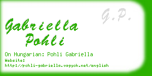 gabriella pohli business card